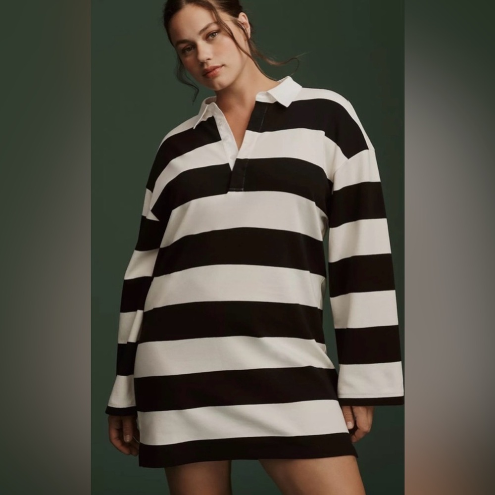 Anthropologie DOLAN Long-Sleeve Rugby Mini Dress - 2X - NWT